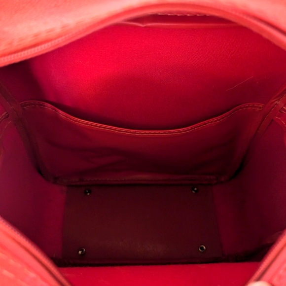 Samsonite 70's Vintage Red Structured Carry On Travel Bag 🍒 - Picture 10 of 12